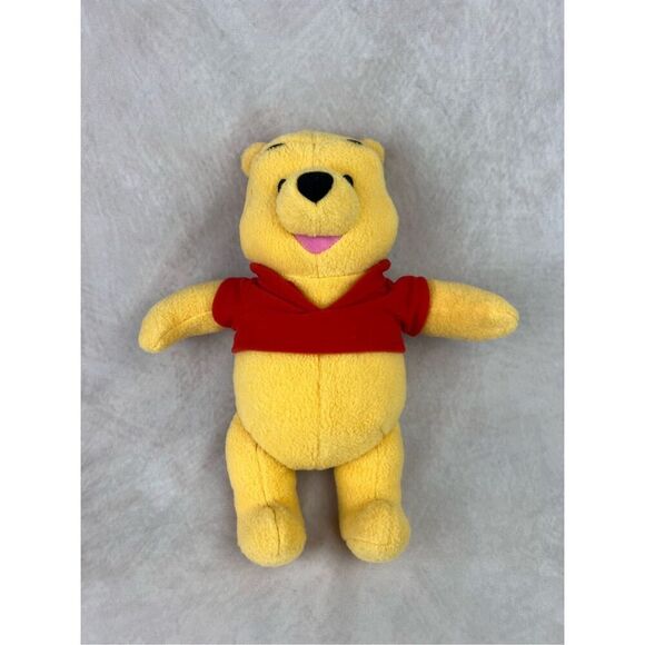 Vintage Pooh Bear Stuffed Rattle - Picture 1 of 4